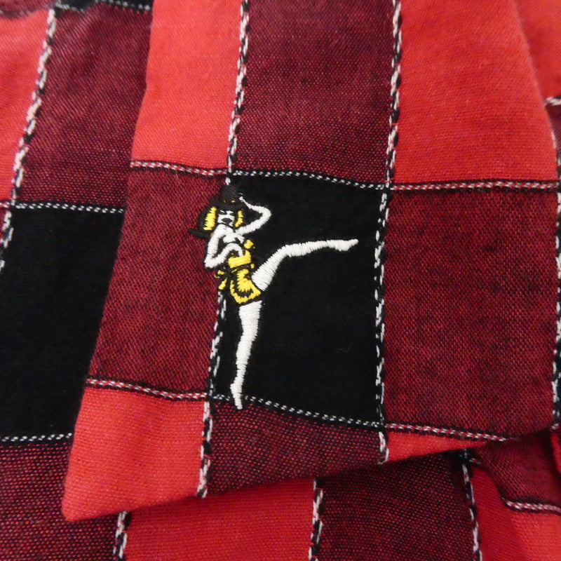 【中古】HYSTERIC GLAMOUR | ヒステリックグラマー RUMBLES 半袖シャツ 0251AH08 レッド サイズ：S