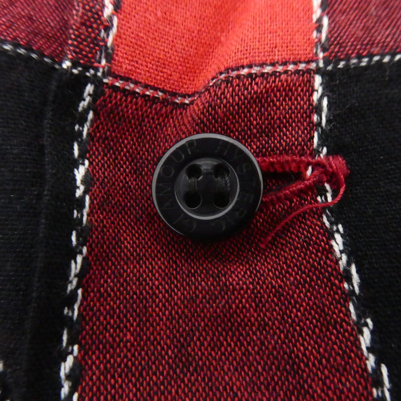【中古】HYSTERIC GLAMOUR | ヒステリックグラマー RUMBLES 半袖シャツ 0251AH08 レッド サイズ：S