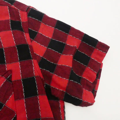 【中古】HYSTERIC GLAMOUR | ヒステリックグラマー RUMBLES 半袖シャツ 0251AH08 レッド サイズ：S