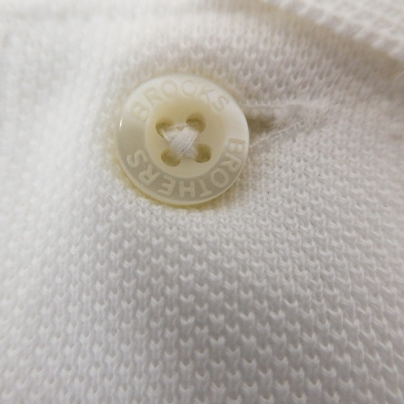 【中古】Brooks Brothers | ブルックスブラザーズ GFスーピマコットンストレッチピケパフォーマンス ポロシャツ 100076745 ホワイト サイズ：XS