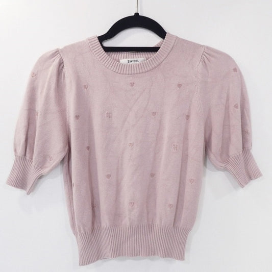 【中古】snidel | スナイデル モチーフニット ニット SWNT241264 ピンク