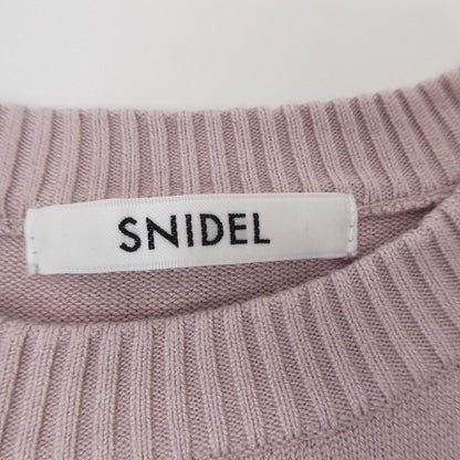 【中古】snidel | スナイデル モチーフニット ニット SWNT241264 ピンク