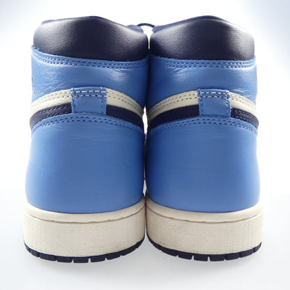 【中古】NIKE | ナイキ AIR JORDAN 1 RETRO HIGH OG スニーカー 555088-140 ネイビー 27.5cm