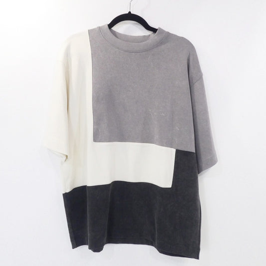 【中古】 オーバーサイズパッチワークTシャツ 半袖Ｔシャツ RSSPW2-T グレー サイズ：M