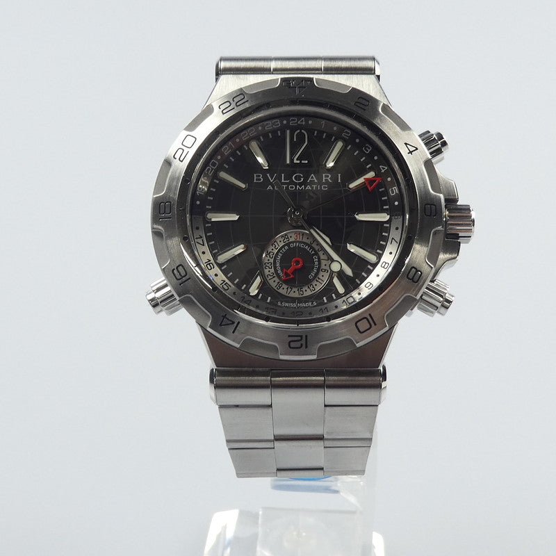 【中古】BVLGARI | ブルガリ Diagono Professional GMT 腕時計 DP42C14SSDGMT シルバー