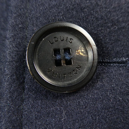 【中古】LOUIS VUITTON | ルイ・ヴィトン レザーヨークメルトンコート その他アウター ネイビー サイズ：46