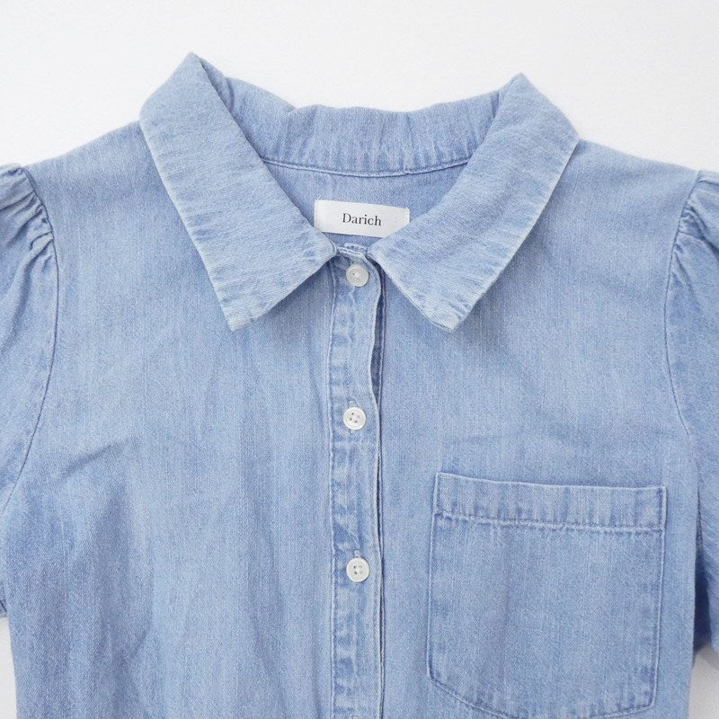 【中古】Darich | ダーリッチ マーメイドシルエットシャツワンピース ワンピース 112214008 サイズ：F 2022S/S インディゴ