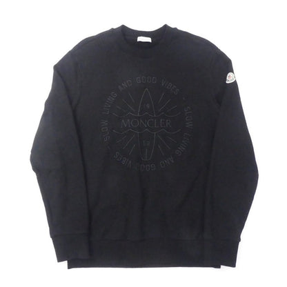 【中古】MONCLER | モンクレール FELPA GIROCOLLO スウェット 8G00046 2024S/S 国内正規品 ブラック サイズ：S