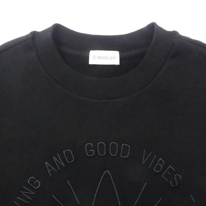 【中古】MONCLER | モンクレール FELPA GIROCOLLO スウェット 8G00046 2024S/S 国内正規品 ブラック サイズ：S