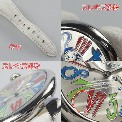【中古】GaGaMILANO | ガガミラノ MANUALE SLIM 46mm 腕時計 5080