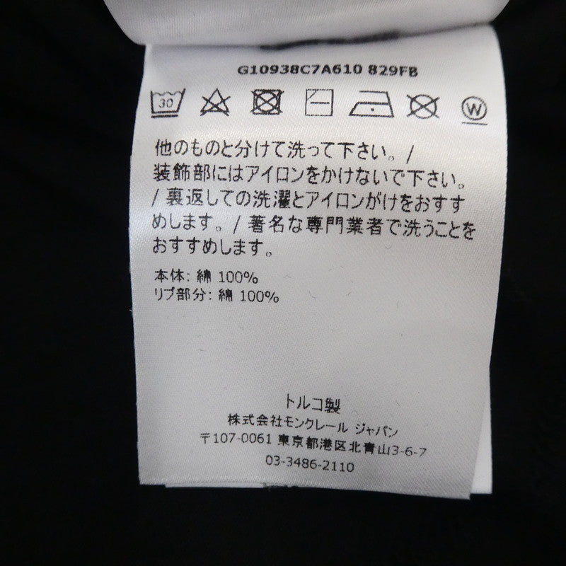 【中古】MONCLER | モンクレール MAGLIA GIROCOLLO 半袖Ｔシャツ G10938C7A610 ブラック サイズ：M