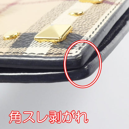 【中古】BURBERRY London England | バーバリーロンドンイングランド CHECK STUD REG 8 CREDIT CARD BILLFOLD 札入れ 4500442754
