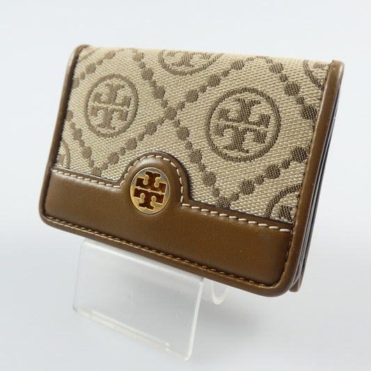 【中古】Tory Burch | トリーバーチ Tモノグラムジャカードトライフォールド 三つ折り財布