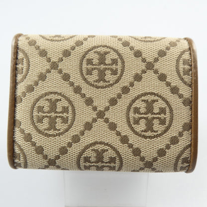 【中古】Tory Burch | トリーバーチ Tモノグラムジャカードトライフォールド 三つ折り財布