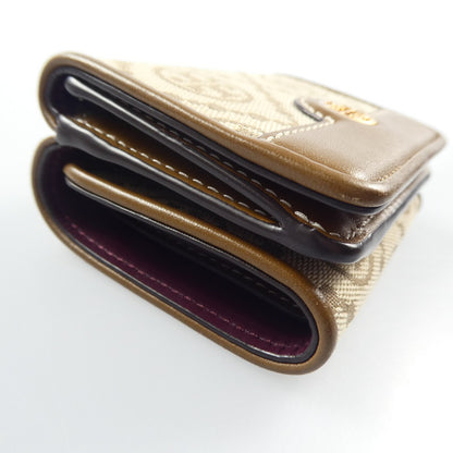【中古】Tory Burch | トリーバーチ Tモノグラムジャカードトライフォールド 三つ折り財布