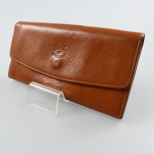 【中古】IL BISONTE | イルビゾンテ ラウンドフラップ ロングウォレット 長財布 54162304340 ブラウン