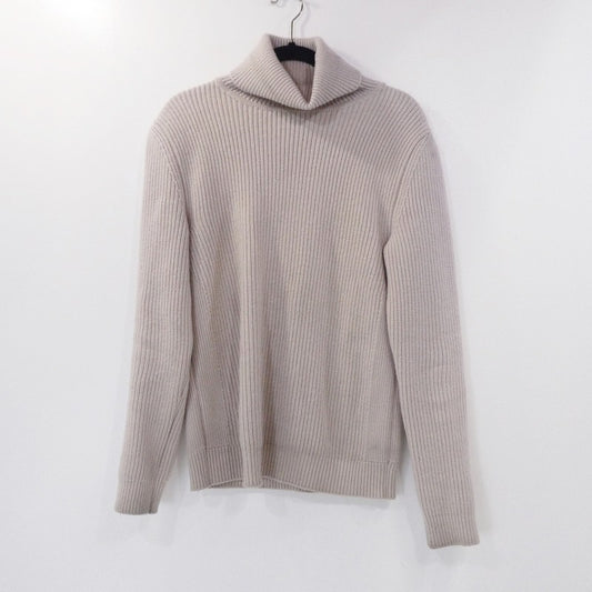 【中古】wjk | ダブルジェイケイ basic rib turtle セーター 6303 kw36k ベージュ サイズ：M