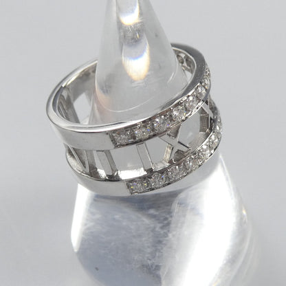 【中古】Tiffany&co | ティファニー アトラスダイヤモンドオープンワイドリング リング・指輪 シルバー