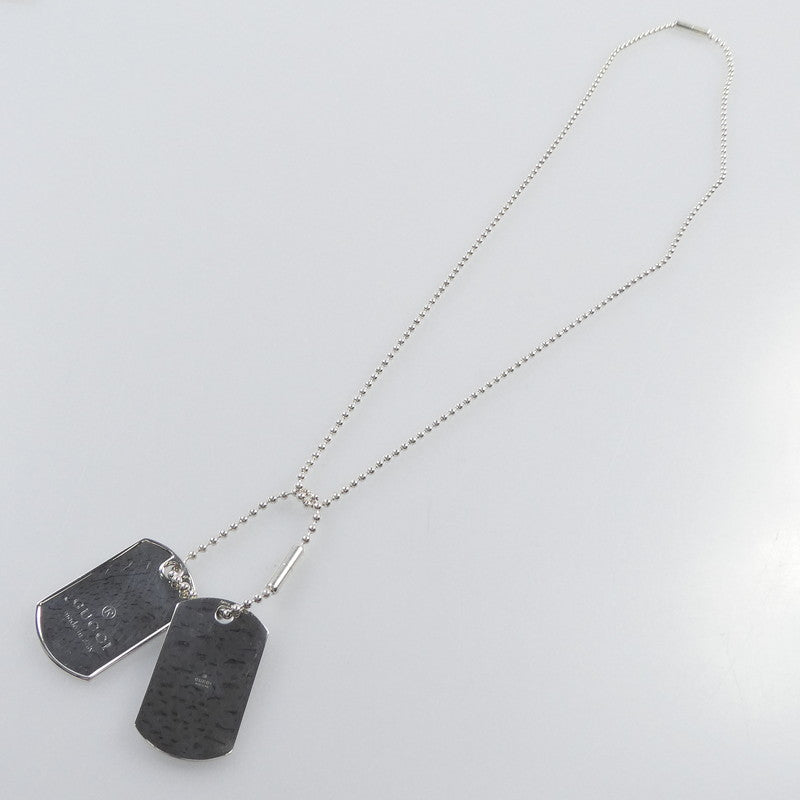 【中古】GUCCI | グッチ ディアマンテダブルドッグタグ ネックレス 272822 シルバー