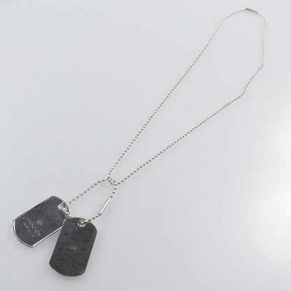 【中古】GUCCI | グッチ ディアマンテダブルドッグタグ ネックレス 272822 シルバー