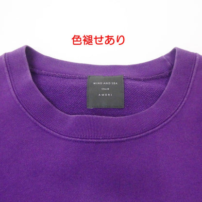 【中古】WIND AND SEA | ウィンダンシーウインダンシー COLLAB SWEAT スウェット WDS-AMR-02 パープル サイズ：L