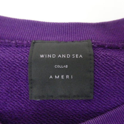 【中古】WIND AND SEA | ウィンダンシーウインダンシー COLLAB SWEAT スウェット WDS-AMR-02 パープル サイズ：L