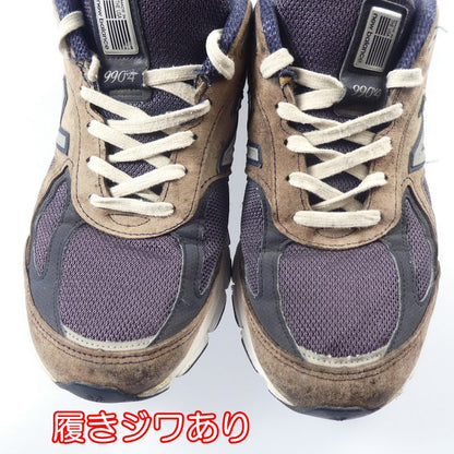 【中古】NEW BALANCE | ニューバランス スニーカー M990NV4 ネイビー 27cm