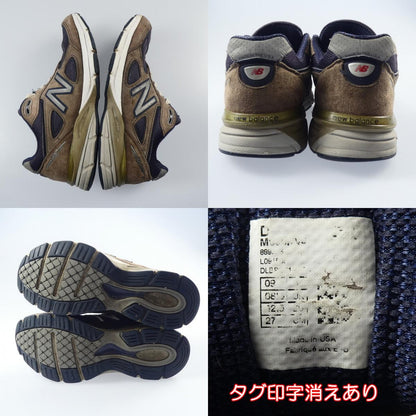 【中古】NEW BALANCE | ニューバランス スニーカー M990NV4 ネイビー 27cm