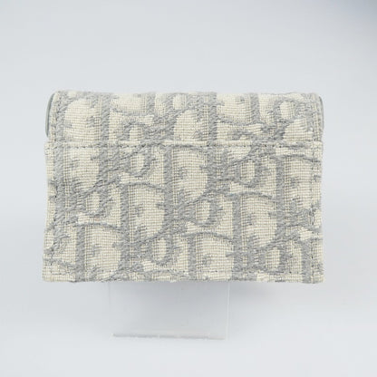 【中古】Christian Dior | クリスチャンディオール SADDLE FLAP CARD HOLDER カードケース S5611CTZQ_M932 グレー
