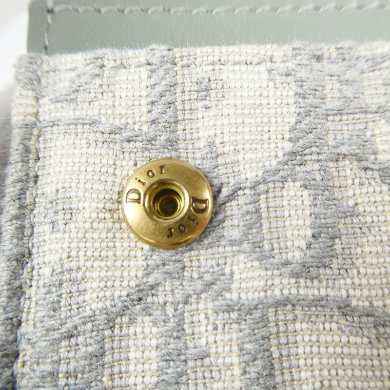 【中古】Christian Dior | クリスチャンディオール SADDLE FLAP CARD HOLDER カードケース S5611CTZQ_M932 グレー