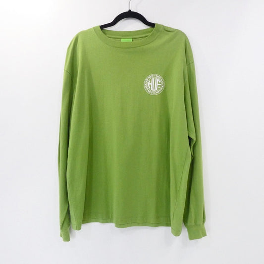 【中古】HUF | ハフ 長袖Ｔシャツ グリーン