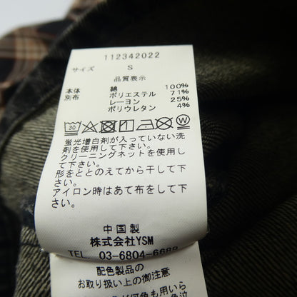 【中古】Darich | ダーリッチ デニムドッキングチェックミニスカート スカート 112342022 年式:2023A/W ブラック サイズ：S