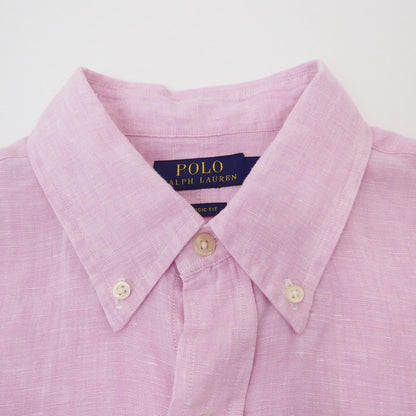 【中古】POLO RALPH LAUREN | ポロ・ラルフローレン 長袖シャツ ピンク サイズ：M