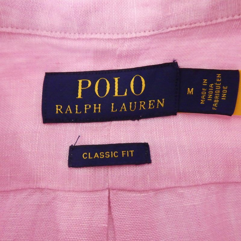 【中古】POLO RALPH LAUREN | ポロ・ラルフローレン 長袖シャツ ピンク サイズ：M