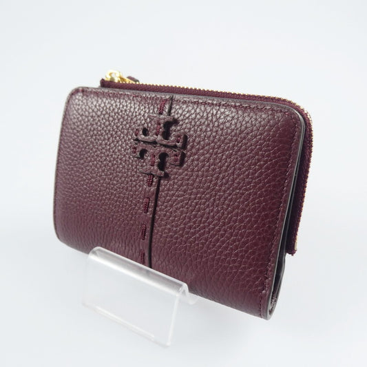 【中古】Tory Burch | トリーバーチ マックグロー 二つ折り財布 148751 ボルドー