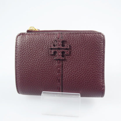 【中古】Tory Burch | トリーバーチ マックグロー 二つ折り財布 148751 ボルドー