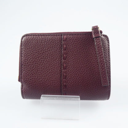 【中古】Tory Burch | トリーバーチ マックグロー 二つ折り財布 148751 ボルドー
