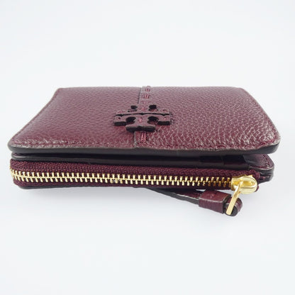 【中古】Tory Burch | トリーバーチ マックグロー 二つ折り財布 148751 ボルドー