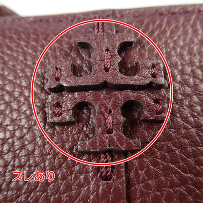 【中古】Tory Burch | トリーバーチ マックグロー 二つ折り財布 148751 ボルドー