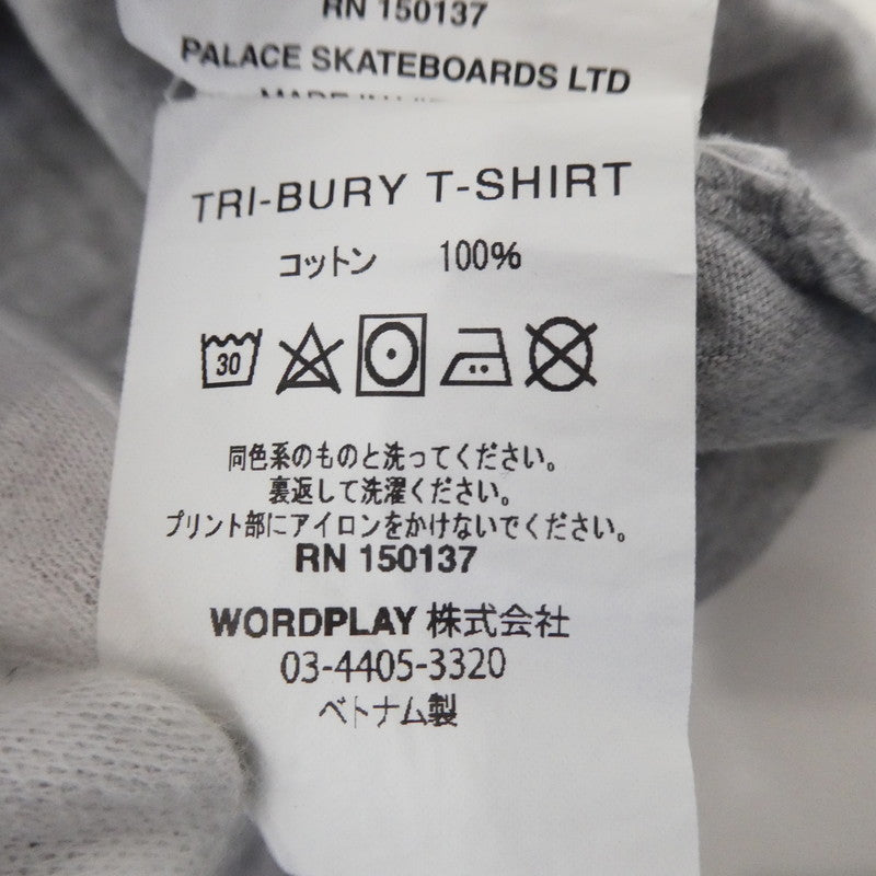 【中古】PALACE SKATEBOARDS | パレススケートボード TRI-BURY T-SHIRT 半袖Ｔシャツ グレー サイズ：M