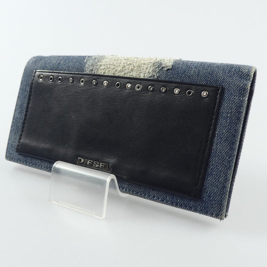 【中古】DIESEL | ディーゼル 長財布 ブルー
