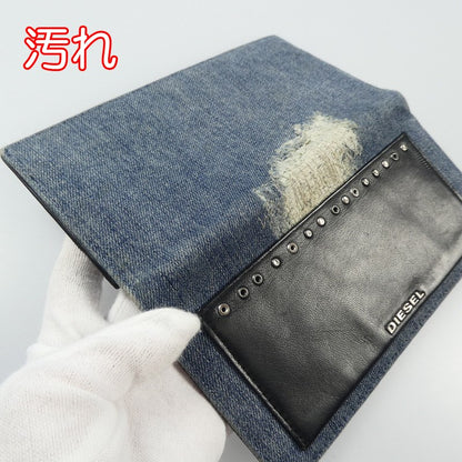 【中古】DIESEL | ディーゼル 長財布 ブルー