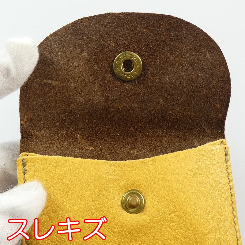 【中古】IL BISONTE | イルビゾンテ 二つ折り財布 411186 イエロー