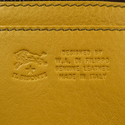 【中古】IL BISONTE | イルビゾンテ 二つ折り財布 411186 イエロー