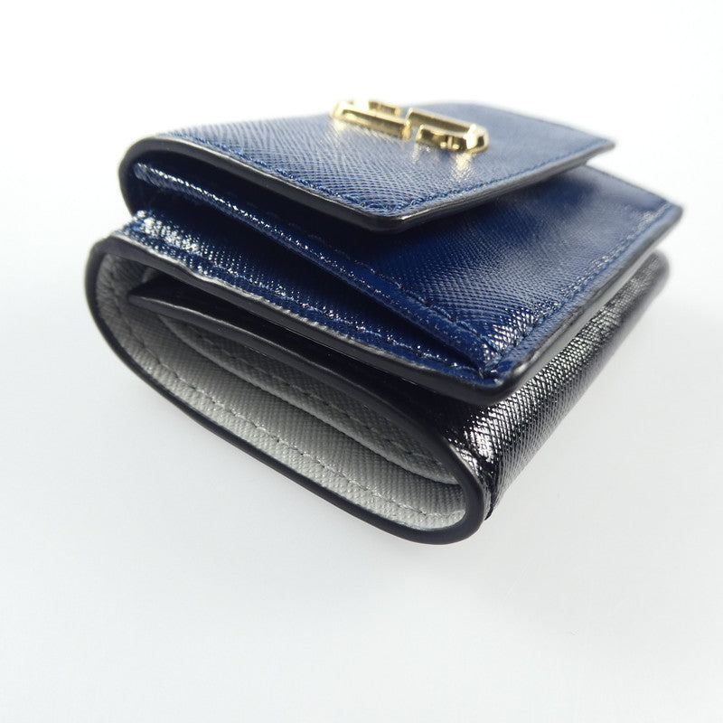 【中古】MARC JACOBS | マークジェイコブス SNAP SHOT 三つ折り財布 M0014492 455 ブルー