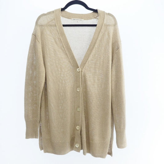 【中古】23ku | 23区 リネンコード カーディガン KRWOSM0358 ベージュ サイズ：38