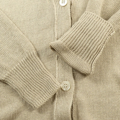 【中古】23ku | 23区 リネンコード カーディガン KRWOSM0358 ベージュ サイズ：38