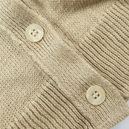 【中古】23ku | 23区 リネンコード カーディガン KRWOSM0358 ベージュ サイズ：38
