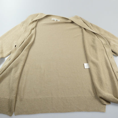 【中古】23ku | 23区 リネンコード カーディガン KRWOSM0358 ベージュ サイズ：38