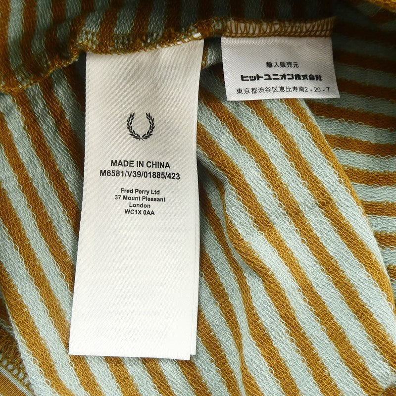 【中古】FRED PERRY | フレッドペリー FINE STRIPE HEAVY WEIGHT TEE 半袖Ｔシャツ M6581 - サイズ：M